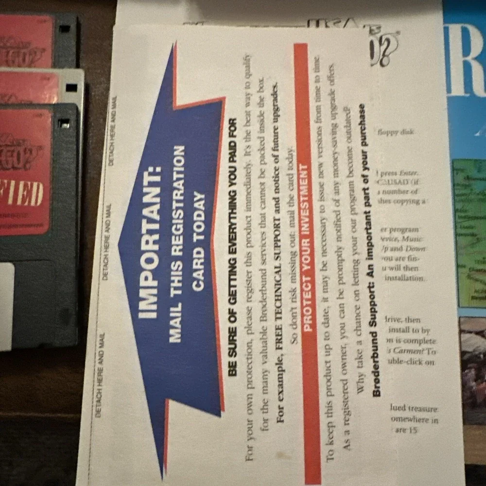 Vintage MacSoftware,Where In The World Is Carmen Sandiego,Where In USA 93 Bigbox